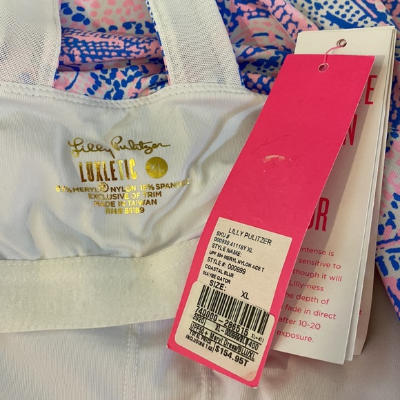 Lilly Pulitzer UPF 50+ Meryl Nylon Ace Tennis Dress NWT size XL Maybe Gator - Picture 10 of 12